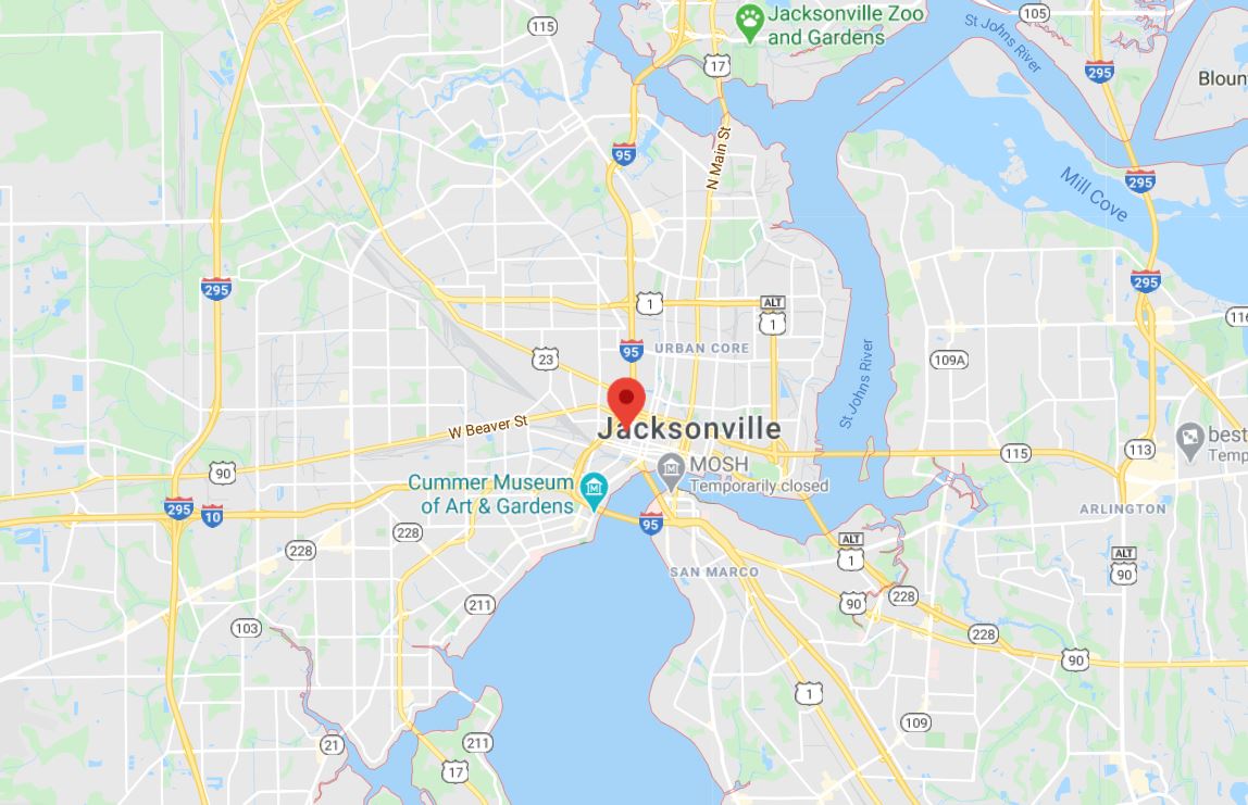 Map of 3078 Boundary Street, Jacksonville, Florida